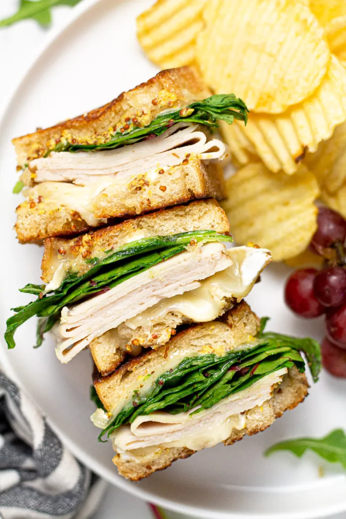 Turkey and brie grilled cheese at Jessen's Deli