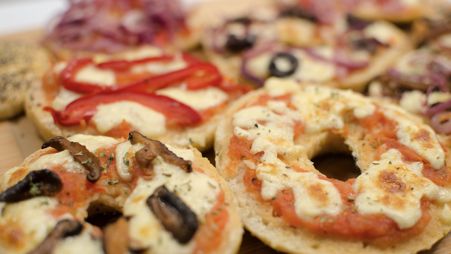 Fresh Pizza Bagel at Jessen’s Delicatessen