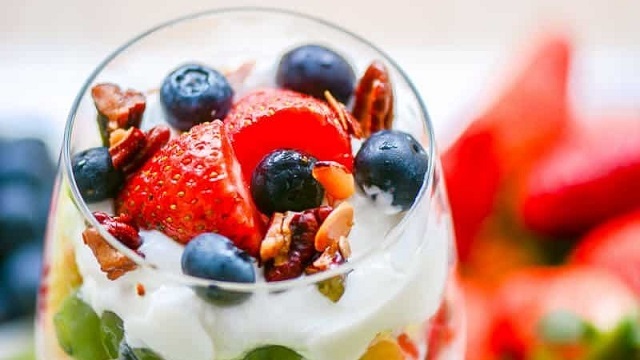 Strawberry Blueberry Parfait at Jessen’s Delicatessen