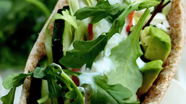 Veggie Lover Pita at Jessen’s Delicatessen